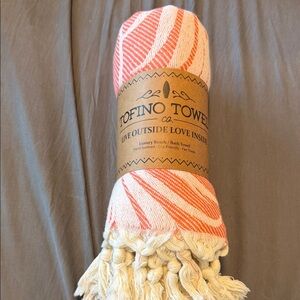 Pink and Cream Beach Towel